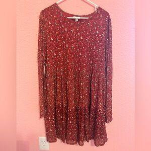 Love, Fire Chili Pepper Floral Dress